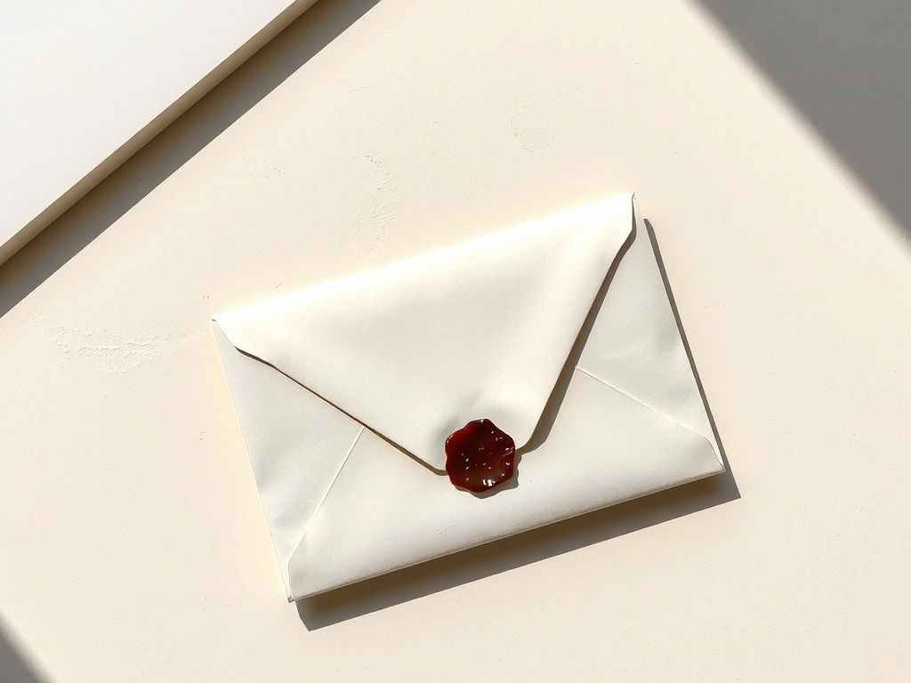 Pečetěná obálka symbolizující důvěrnost dat