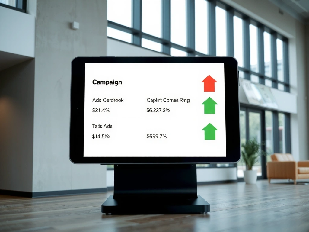 Přehled kampaní na tabletu